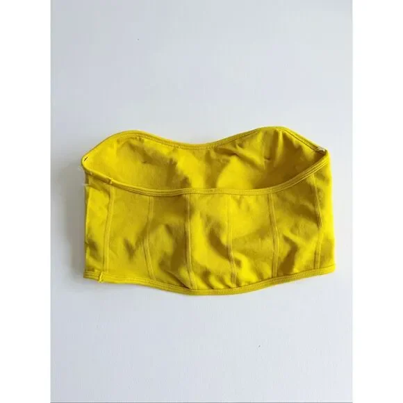 Love Poem Seamless Tube Top size M/L color Lemon - Picture 4 of 4